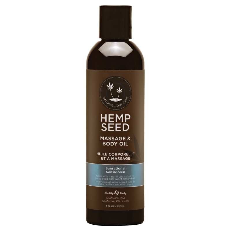 EB Hemp Massage Oil Sunsational 8oz