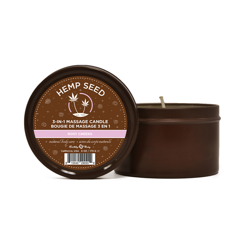 EB Hemp Seed Holiday Candle Rosey Cheek