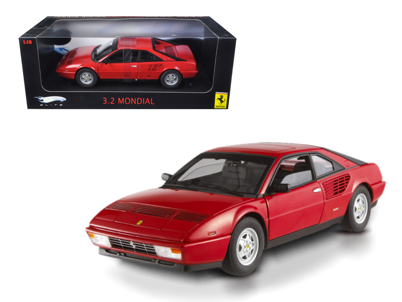 Ferrari 3.2 Mondial Red Elite Edition 1/18 Diecast Model Car by Hotwheels