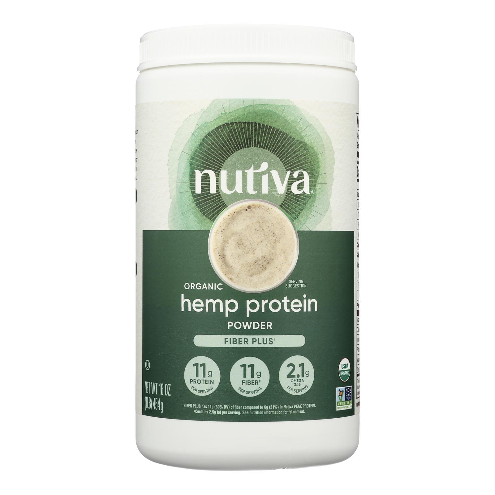 Nutiva Organic Hemp Protein Hi-Fiber – 16 oz