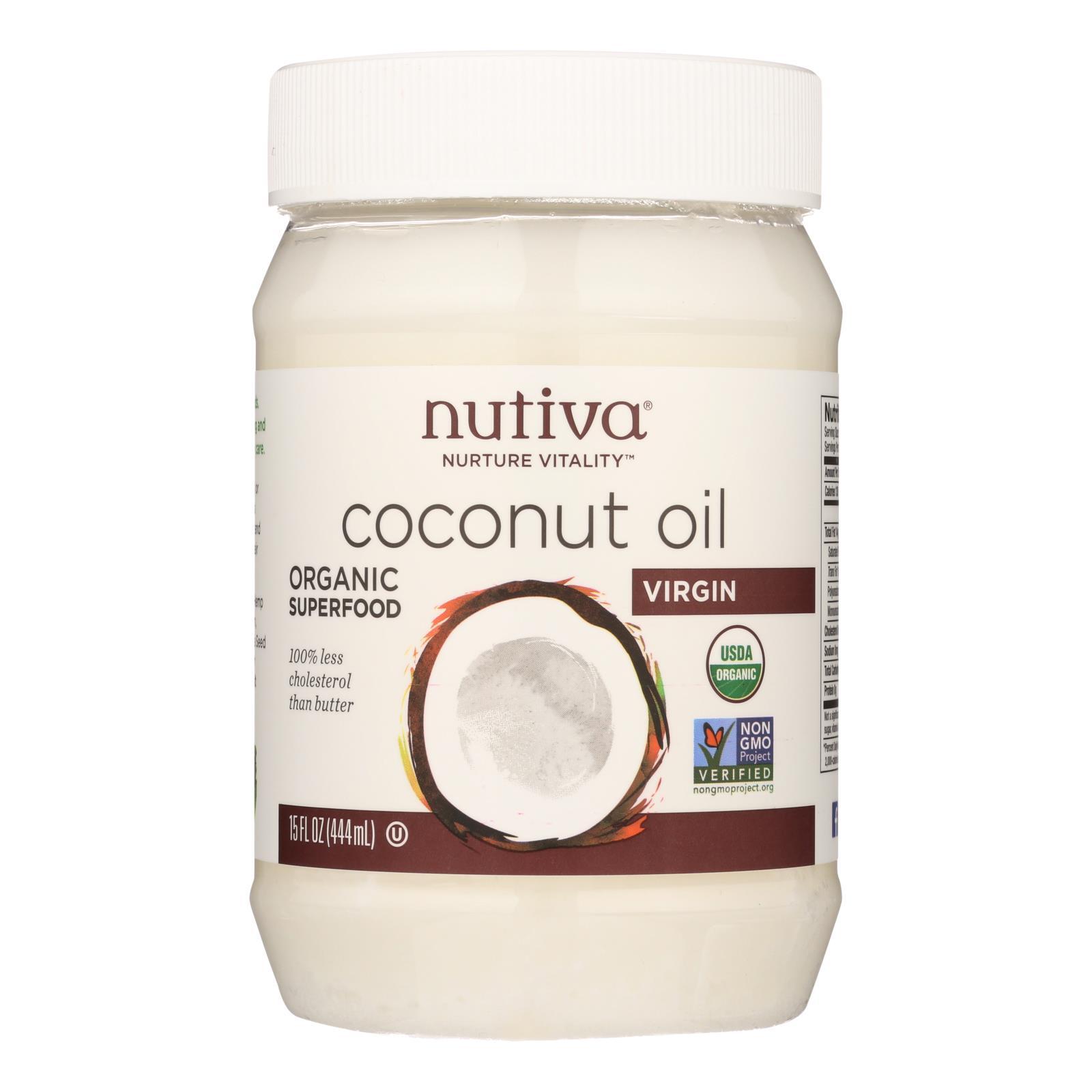 Nutiva Virgin Coconut Oil Organic – 15 fl oz