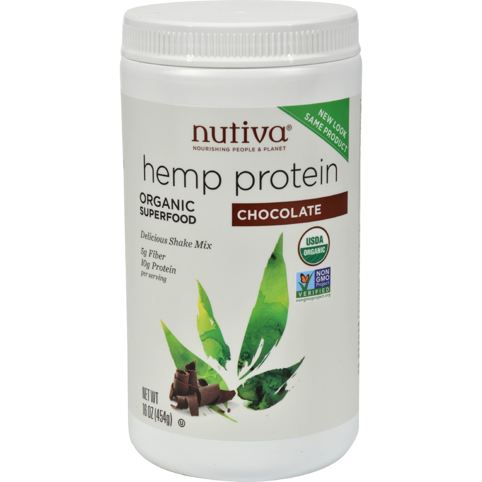 Nutiva Organic Hemp Shake Chocolate – 16 oz