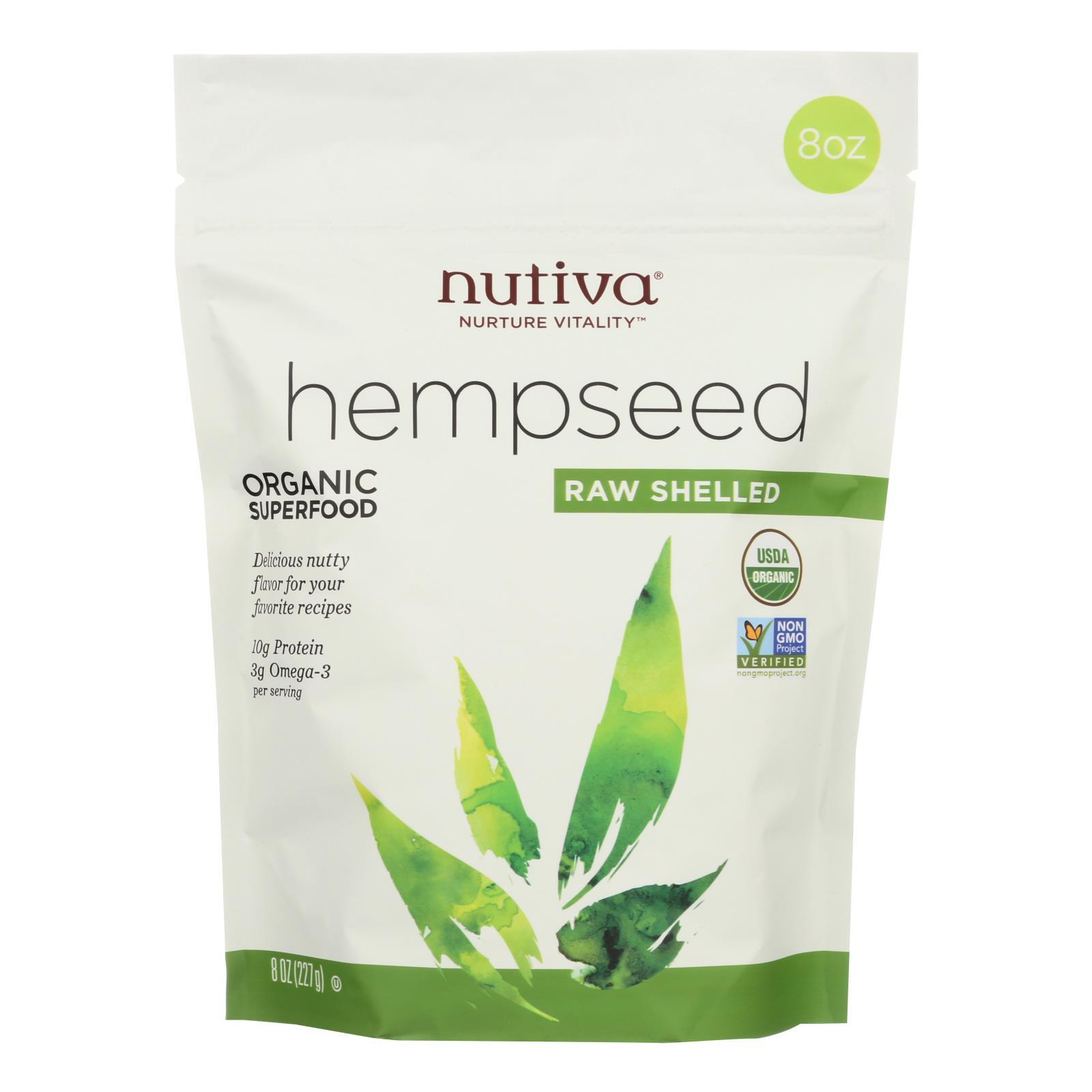 Nutiva Organic Hemp Seed – Raw Shelled – 8 oz