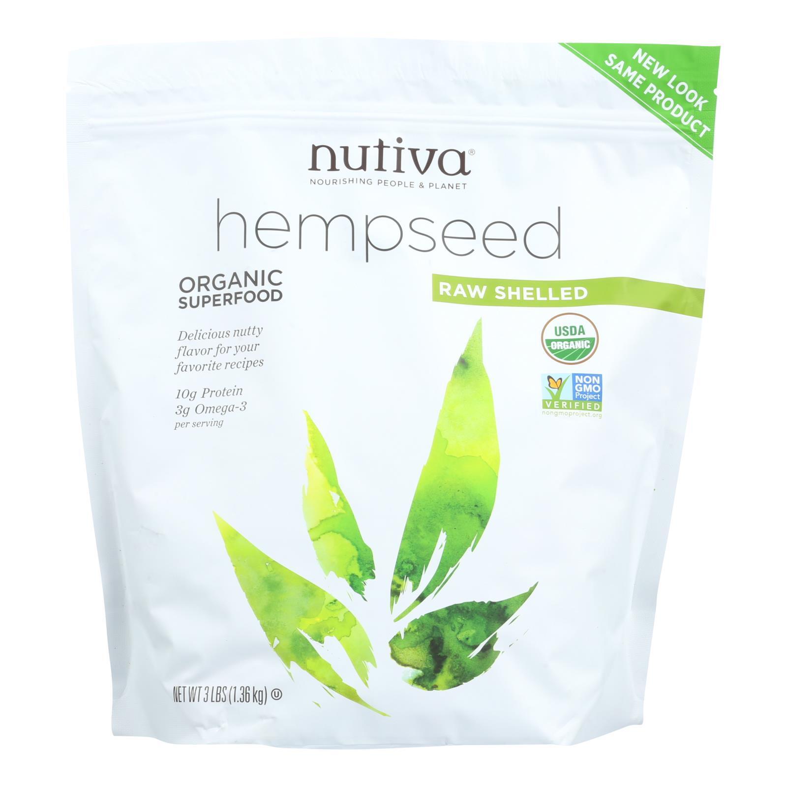 Nutiva Organic Shelled Hempseed – 3 lbs