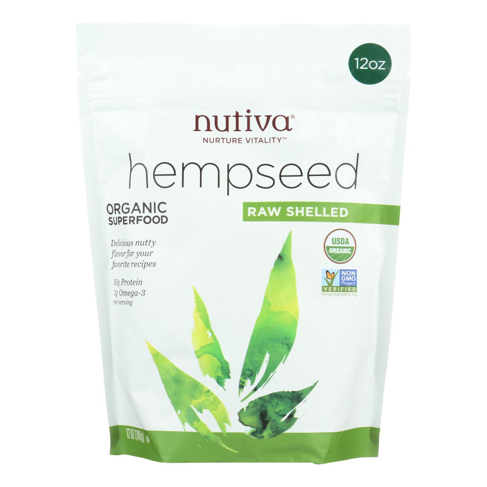 Nutiva Hempseed – Organic – Shelled – 12 oz
