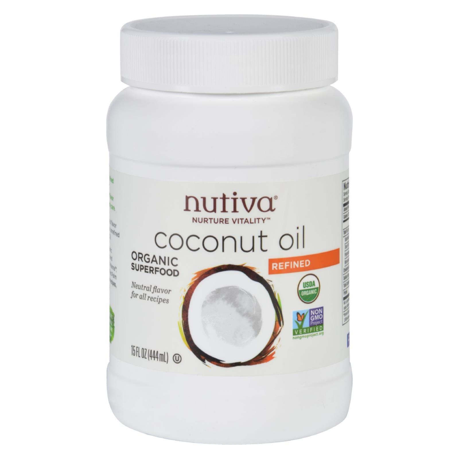 Nutiva Coconut Oil – Organic – Superfood – Refined – 15 oz