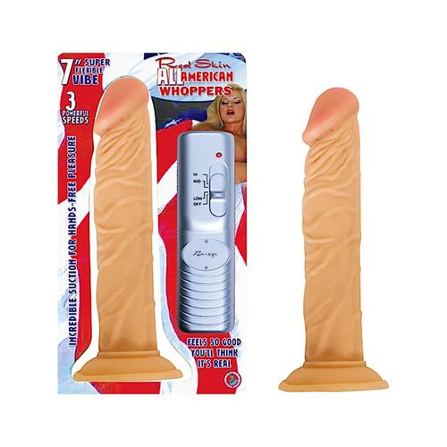 All Amer Whopper 7in. Vibrating Dong