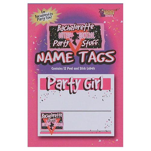 Bachelorette Name Tag Stickers (12)