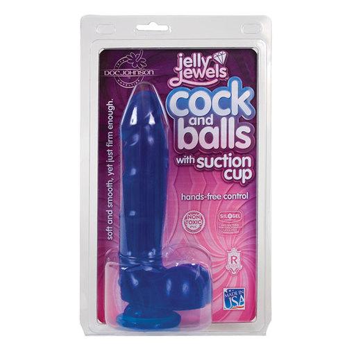 Jelly Jewel Cock/Balls Suct. (Sapphire)