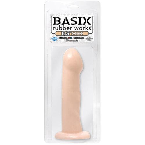 Basix 6.5in. Dong w/Suction Cup Flesh