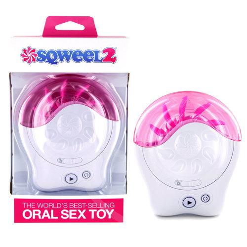 Sqweel II Oral Sex Simulator-White