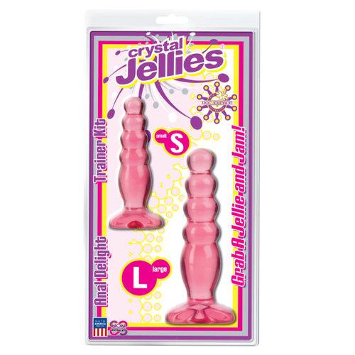 Crystal Jellies Anal Del Trainer Kit Pnk