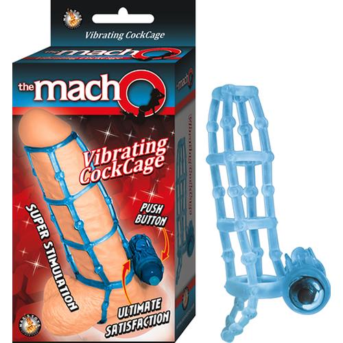 The Macho Vibrating Cockcage (Blue)