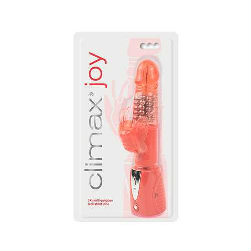 Climax Joy 3X Multi Rabbit Vibe Red