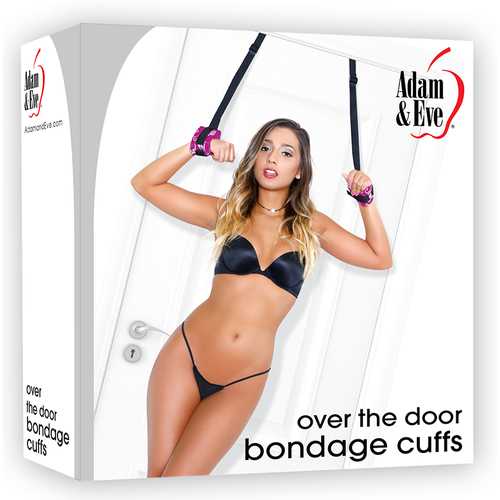 A&E Over The Door Bondage Cuffs Pink