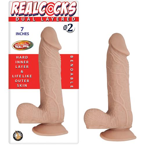 Realcocks Dual Layered #2 7in Flesh