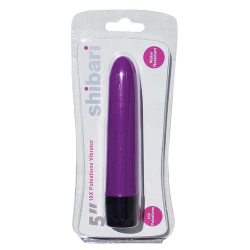10X Pulsations Vibrator 5in Purp