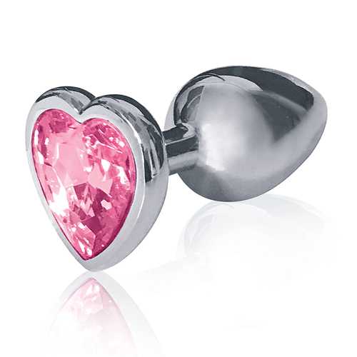 The 9's Silver Starter Heart Plug Pink