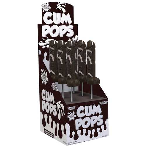 Cum Cock Pops Dark Choc Flavored Dp/6