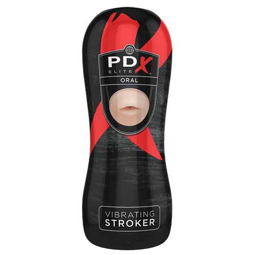 PDX ELITE Vibrating Stroker Oral