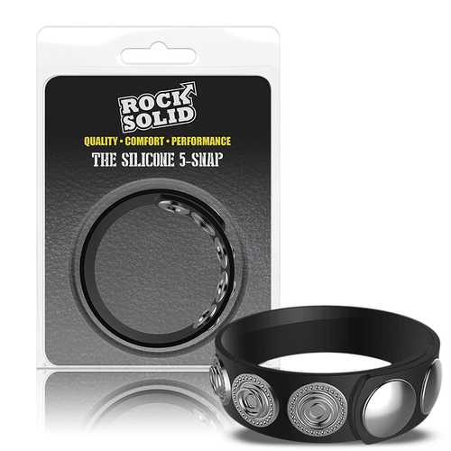 Rock Solid Silaflex 5-Snap (Adj) Black