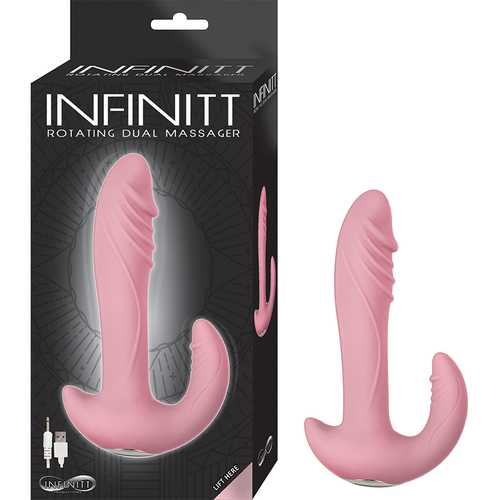 Infinitt Rotating Dual Massager Pink