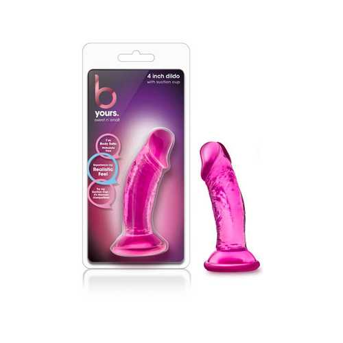 B Yours - Sweet N Small 4in Dildo Pink