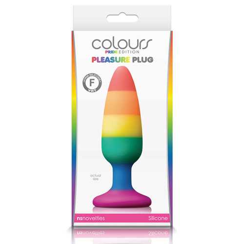 Colours Pride Pleasure Plug Med Rainbow
