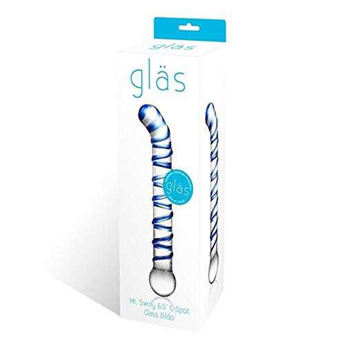 Mr.  Swirl 6.5" Glass Glass Dildo