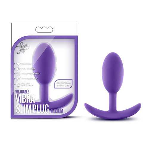 Luxe - Wearable Vibra Slim Plug Med Purp