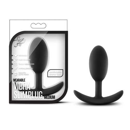 Luxe - Wearable Vibra Slim Plug Med Blac
