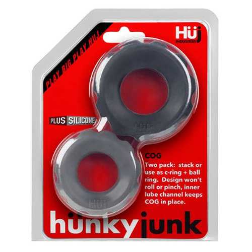 Hunkyjunk COG 2 size c-ring pk tar/stone