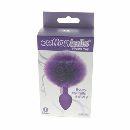 The 9"s Cottontail Butt Plug Purple