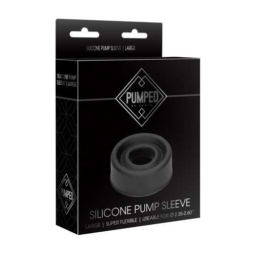 Pumped - Silicone Pump Sleeve Large Blk