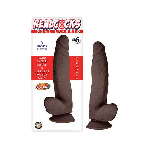 Realcocks Dual Layered Curved #6 8In Br