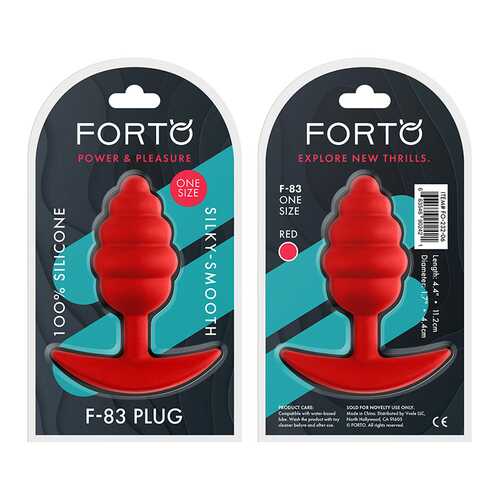 Forto F-83: Spir Plug 100% Silicone Red