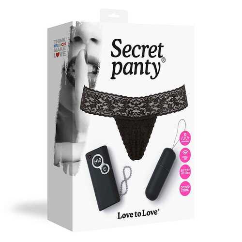 Love To Love Secret Panty Black
