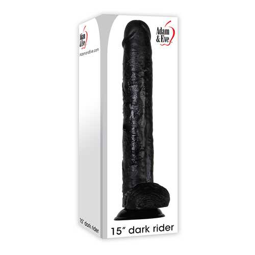 A&E Dark Rider 15in Dildo Black