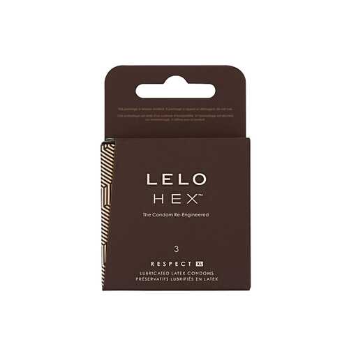 LELO HEX  Respect XL Condoms 3 Pack