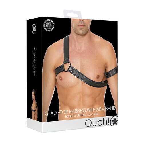 Ouch Gladiator Harness - Black