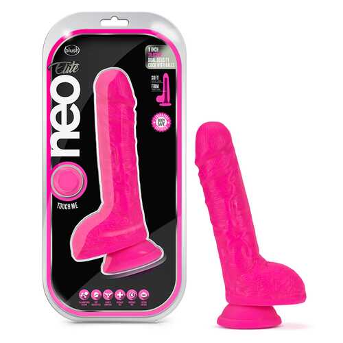 Neo Elite - 9 Inch Silicone Neon Pink