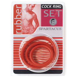 Cock Rings Set (Red)