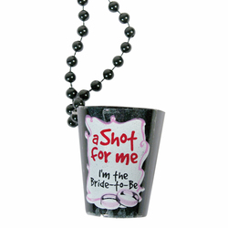Bachelorette Shotglass Necklace (Black)