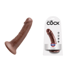 King Cock - 6in Cock Brown