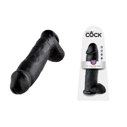King Cock - 12in Cock W/ Balls Black