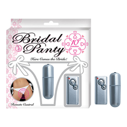 Bridal Panty Vibrating With Remote White