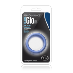 Performance - Sili Glo Cock Ring - Blue