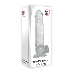 A&E Crystal Clear 8in Dildo