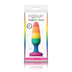 Colours Pride Pleasure Plug Sm Rainbow