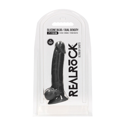 Realrock Ultra - 7" Silicone Dildo Black